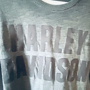 Harley-Davidson Gray Raised Logo Tee